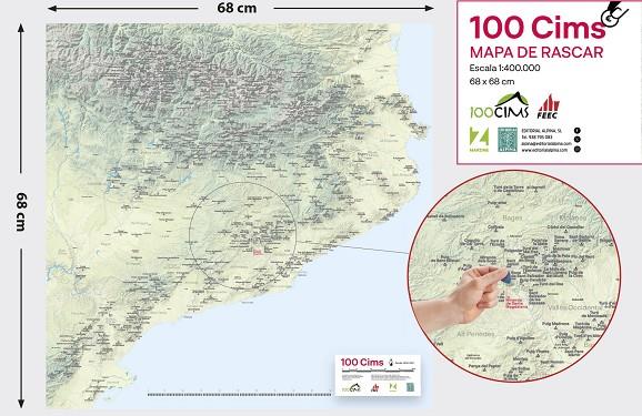 100 CIMS - MAPA DE RASCAR | 9788470111419 | Llibreria Ombra | Llibreria online de Rubí, Barcelona | Comprar llibres en català i castellà online