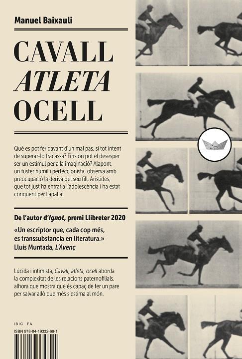 CAVALL, ATLETA, OCELL (.)(.) | 9788419332691 | BAIXAULI, MANUEL | Llibreria Ombra | Llibreria online de Rubí, Barcelona | Comprar llibres en català i castellà online