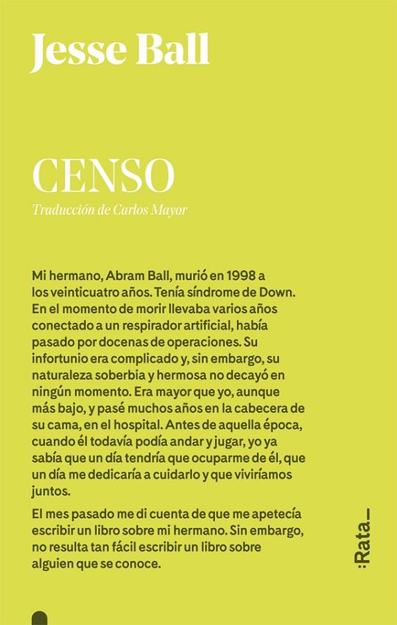 CENSO | 9788416738304 | JESSE/BALL | Llibreria Ombra | Llibreria online de Rubí, Barcelona | Comprar llibres en català i castellà online