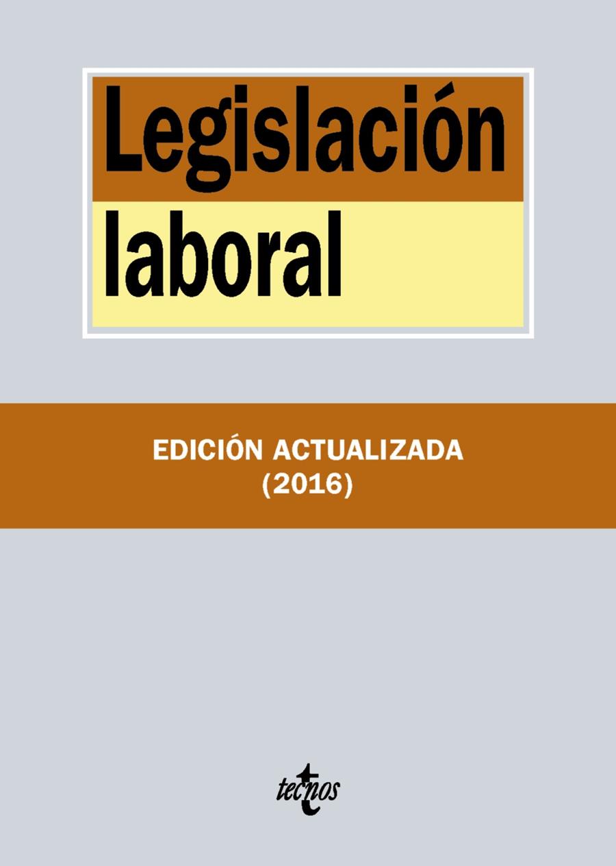 LEGISLACIÓN LABORAL | 9788430969449 | EDITORIAL TECNOS | Llibreria Ombra | Llibreria online de Rubí, Barcelona | Comprar llibres en català i castellà online