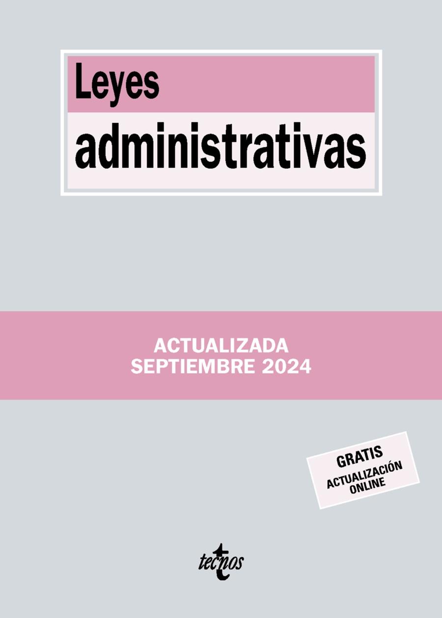 LEYES ADMINISTRATIVAS | 9788430991075 | EDITORIAL TECNOS | Llibreria Ombra | Llibreria online de Rubí, Barcelona | Comprar llibres en català i castellà online