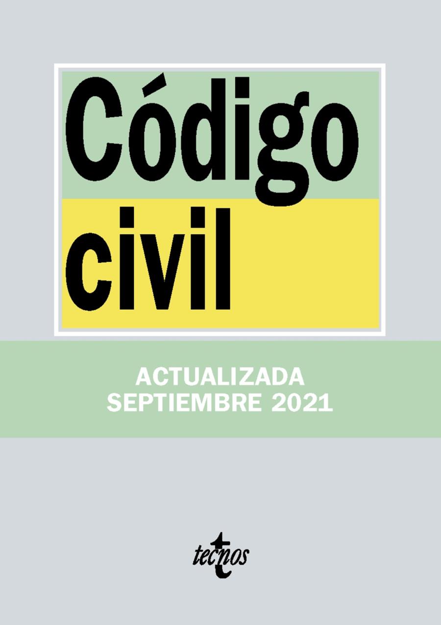 CÓDIGO CIVIL | 9788430982684 | EDITORIAL TECNOS | Llibreria Ombra | Llibreria online de Rubí, Barcelona | Comprar llibres en català i castellà online