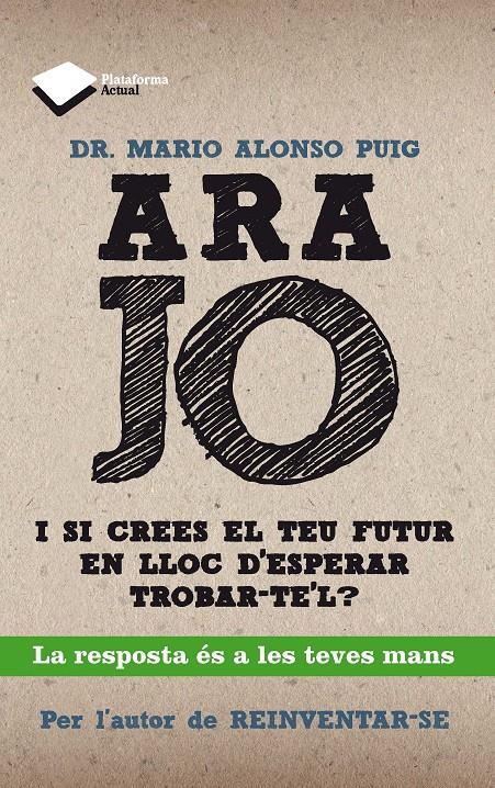 ARA JO I SI CREES EL TEU FUTUR EN LLOC D'ESPERAR TROBAR-TE'L | 9788415750208 | MARIO ALONSO PUIG | Llibreria Ombra | Llibreria online de Rubí, Barcelona | Comprar llibres en català i castellà online