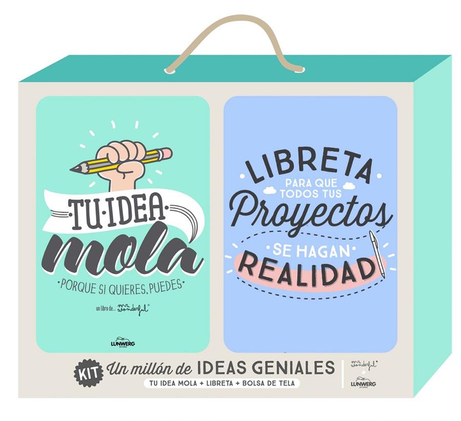 KIT UN MILLÓN DE IDEAS GENIALES | 9788416489206 | MR. WONDERFUL | Llibreria Ombra | Llibreria online de Rubí, Barcelona | Comprar llibres en català i castellà online