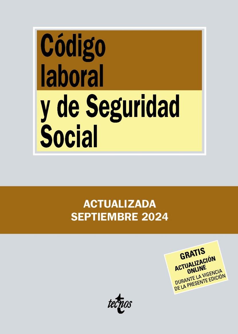 CÓDIGO LABORAL Y DE SEGURIDAD SOCIAL | 9788430991976 | EDITORIAL TECNOS | Llibreria Ombra | Llibreria online de Rubí, Barcelona | Comprar llibres en català i castellà online