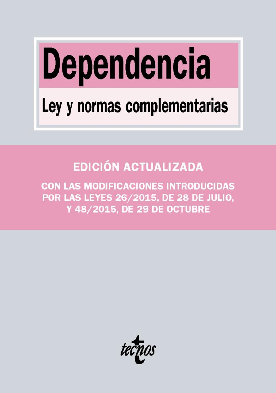 DEPENDENCIA | 9788430969067 | EDITORIAL TECNOS | Llibreria Ombra | Llibreria online de Rubí, Barcelona | Comprar llibres en català i castellà online