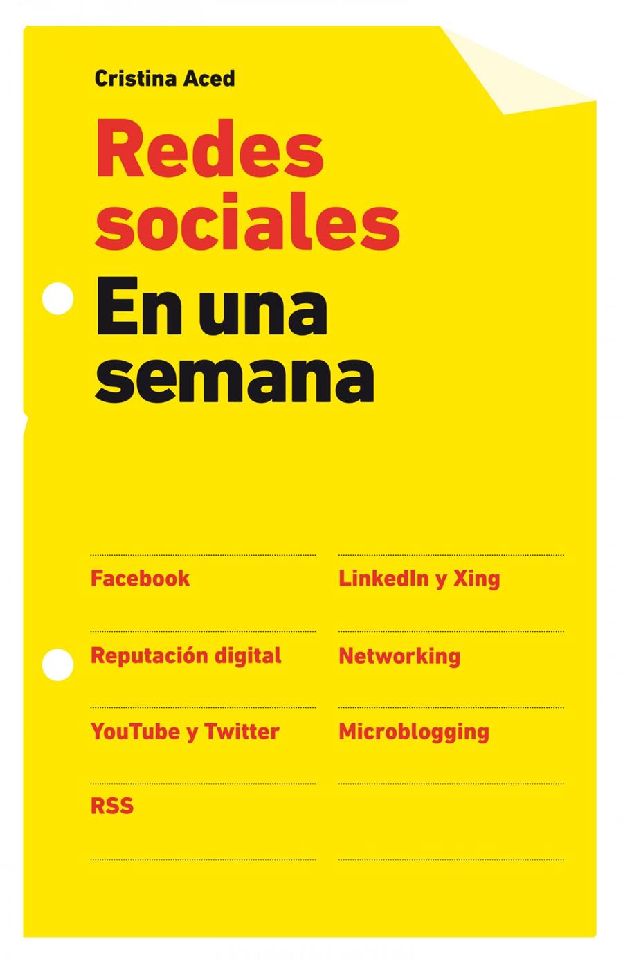 REDES SOCIALES EN UNA SEMANA | 9788498750584 | ACED, CRISTINA | Llibreria Ombra | Llibreria online de Rubí, Barcelona | Comprar llibres en català i castellà online