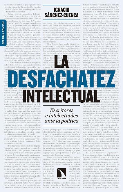 LA DESFACHATEZ INTELECTUAL | 9788490972595 | SÁNCHEZ CUENCA RODRÍGUEZ, IGNACIO | Llibreria Ombra | Llibreria online de Rubí, Barcelona | Comprar llibres en català i castellà online