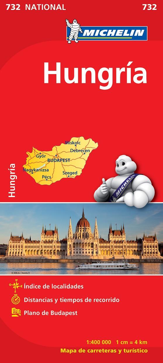 MAPA NATIONAL HUNGRÍA | 9782067171909 | MICHELIN | Llibreria Ombra | Llibreria online de Rubí, Barcelona | Comprar llibres en català i castellà online