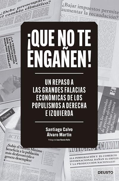 ¡QUE NO TE ENGAÑEN! | 9788423434411 | MARTÍN, ÁLVARO/CALVO, SANTIAGO | Llibreria Ombra | Llibreria online de Rubí, Barcelona | Comprar llibres en català i castellà online