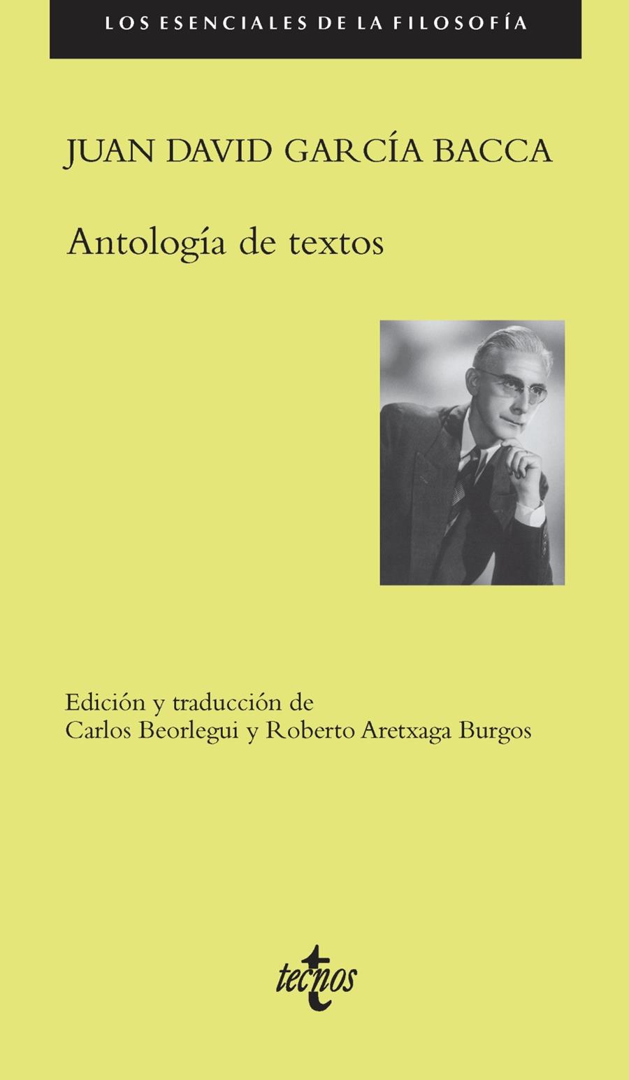 ANTOLOGÍA DE TEXTOS FILOSÓFICOS | 9788430962853 | JUAN DAVID GARCIA BACCA | Llibreria Ombra | Llibreria online de Rubí, Barcelona | Comprar llibres en català i castellà online