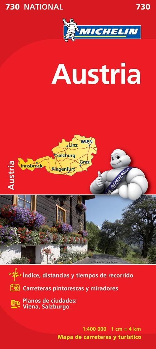 MAPA NATIONAL AUSTRIA | 9782067171756 | MICHELIN | Llibreria Ombra | Llibreria online de Rubí, Barcelona | Comprar llibres en català i castellà online