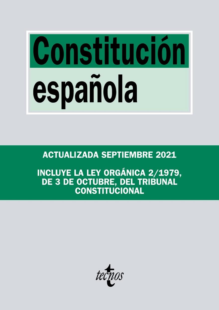 CONSTITUCIÓN ESPAÑOLA | 9788430982806 | EDITORIAL TECNOS | Llibreria Ombra | Llibreria online de Rubí, Barcelona | Comprar llibres en català i castellà online