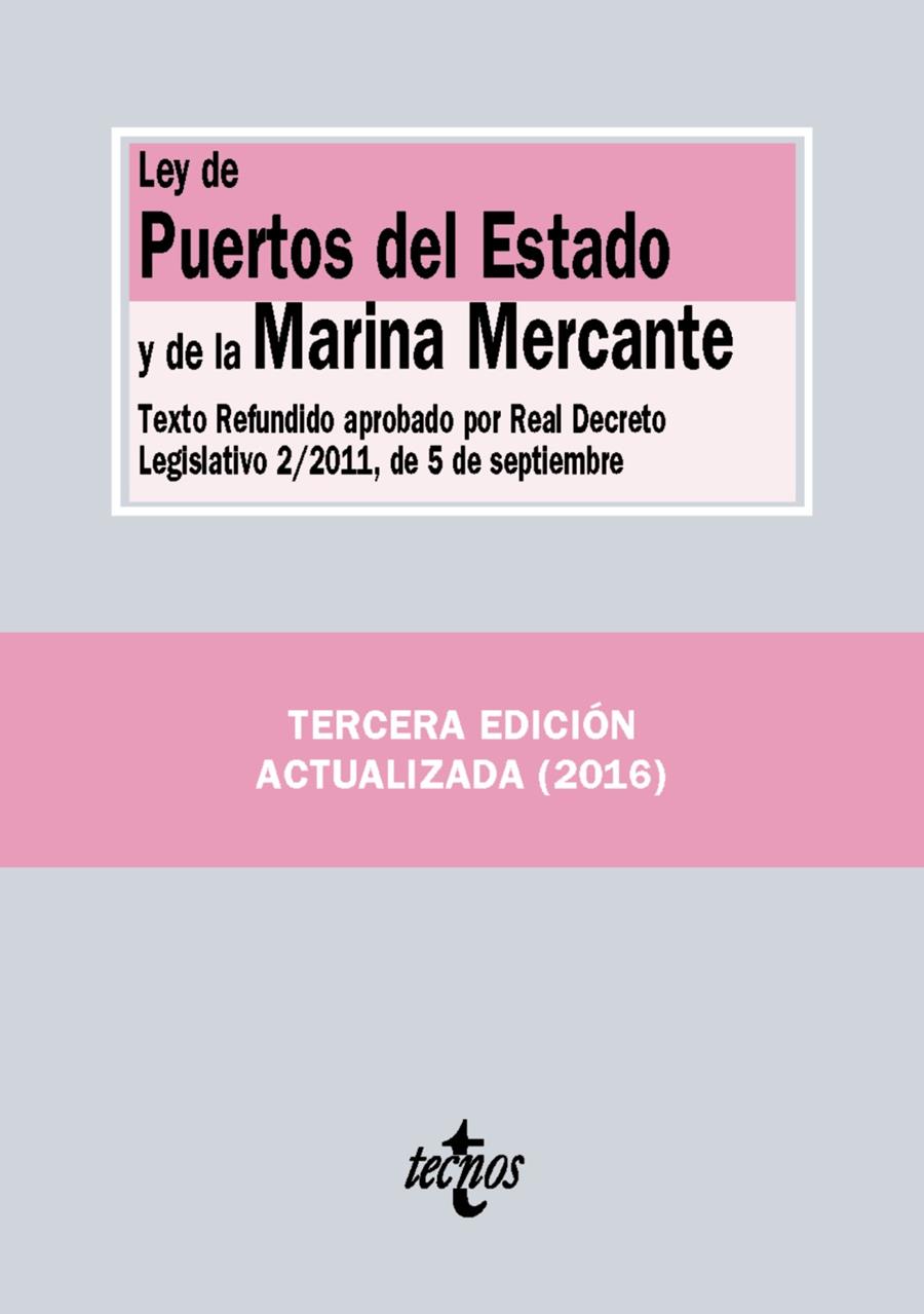 LEY DE PUERTOS DEL ESTADO Y DE LA MARINA MERCANTE | 9788430969159 | EDITORIAL TECNOS | Llibreria Ombra | Llibreria online de Rubí, Barcelona | Comprar llibres en català i castellà online